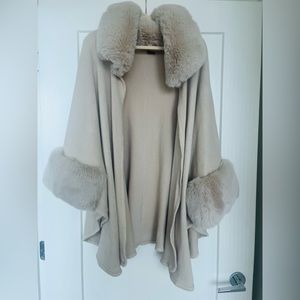 Luxurious Faux Fur Long Cardigan